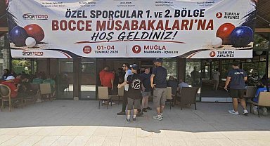 Özel sporcular Bocce Türkiye şampiyonası Muğla'da başladı