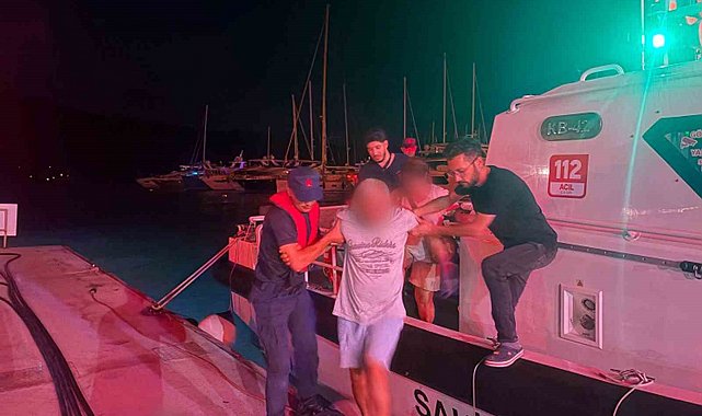 Özel teknede rahatsızlanan vatandaş için tıbbi tahliye