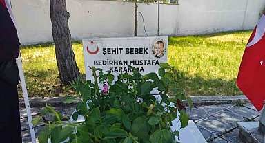PKK'nın şehit ettiği 11 aylık Bedirhan bebek ve annesi unutulmadı