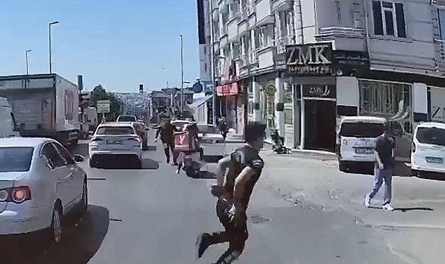 Polisin 'dur' ihtarına uymadı: O anlar kameraya yansıdı