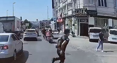 Polisin 'dur' ihtarına uymadı: O anlar kameraya yansıdı