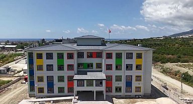 Samandağ'a inşa edilen 24 derslikli Anadolu lisesi inşaatında sona gelindi