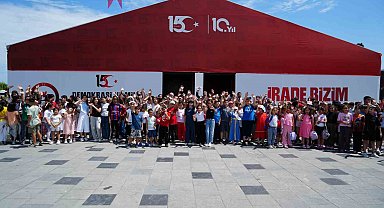 Samsun'da 15 Temmuz çadırına yoğun ilgi