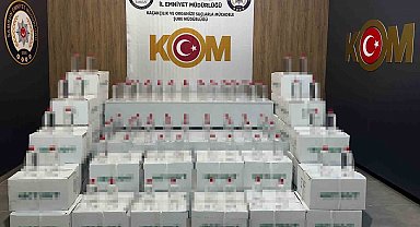 Samsun'da 900 litre kaçak etil alkol ele geçirildi