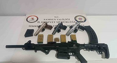 Samsun'da ruhsatsız silah operasyonu