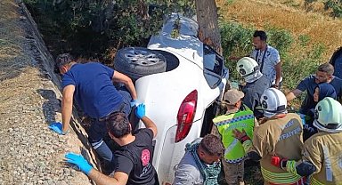 Şarampole devrilen otomobilin sürücüsü günlerdir süren hayat mücadelesini kaybetti