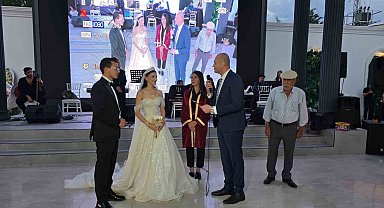 Şehit kızı mutluluğa 'evet' dedi