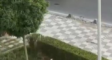 Seyir halindeki araçları taşladılar