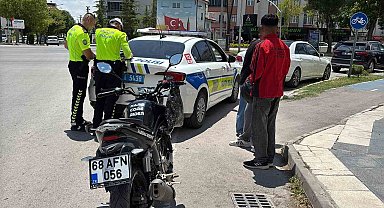 Sigortasız motosiklete trafikten men, sürücüye 85 bin lira ceza