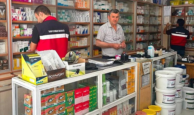 Simav'da veteriner hekim klinikleri denetlendi