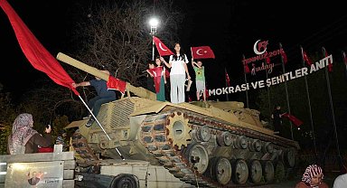 Sındırgı'da 15 Temmuz'da kortej yürüyüşü düzenlendi