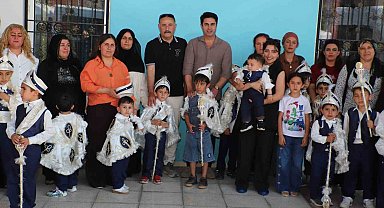 Sünnet olacak çocuklar gönüllerince eğlendi