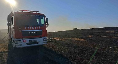 Susurluk'taki arazi yangını ekiplerin ortak müdahalesiyle söndürüldü