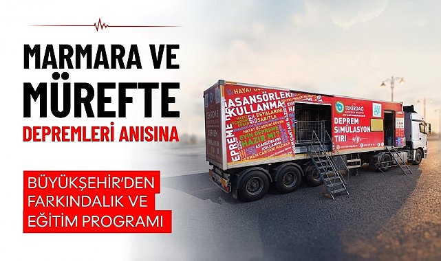 Tekirdağ'da deprem farkındalığı için 11 ilçede simülasyon eğitimi düzenlenecek
