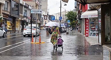 Tekirdağ'da yağmur etkili oldu