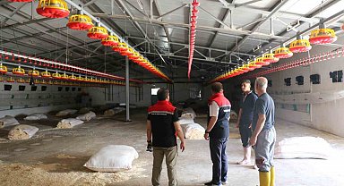 TKDK hibesiyle kurulan broiler işletmesi incelendi