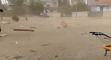 Tokat'ta fırtına ve sağanak hayatı olumsuz etkiledi