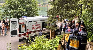Uzungöl'de seyir terasından araç uçtu: 2 Arap turist yaralı