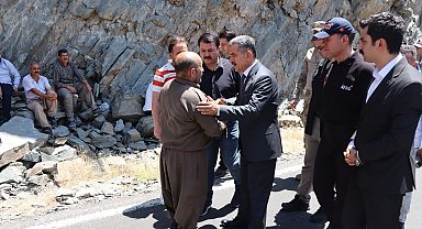 Vali Ekici, Habur Çayı'ndaki arama çalışmalarını yerinde inceledi