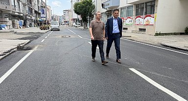 Vali Ziya Polat, Cumhuriyet Caddesi'ndeki yol çalışmalarını yerinde inceledi
