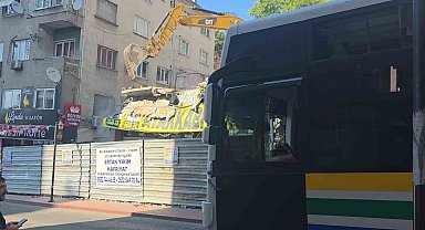 Vatandaşlardan iş yerinin yıkımında tepki