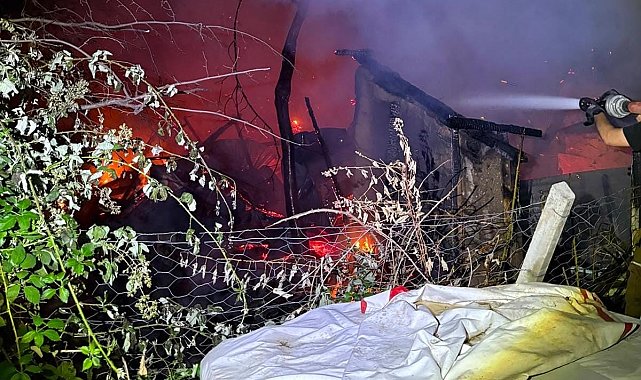Yanan barakada mahsur kalan 60 yaşındaki adam hayatını kaybetti
