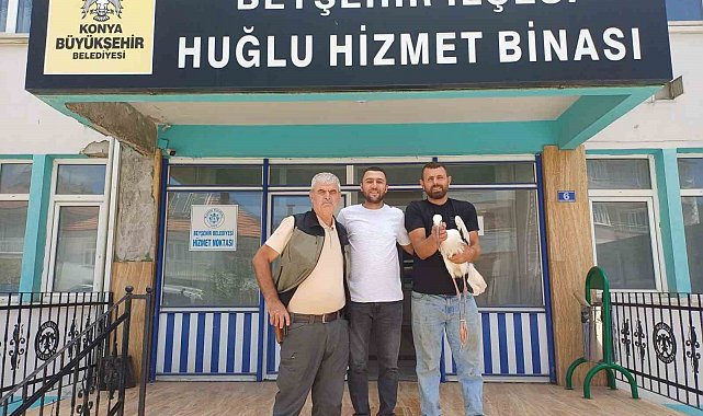 Yaralı leylek koruma altına alındı