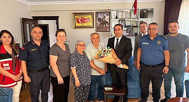 Yeni kaymakamın ilk durağı şehit evi oldu