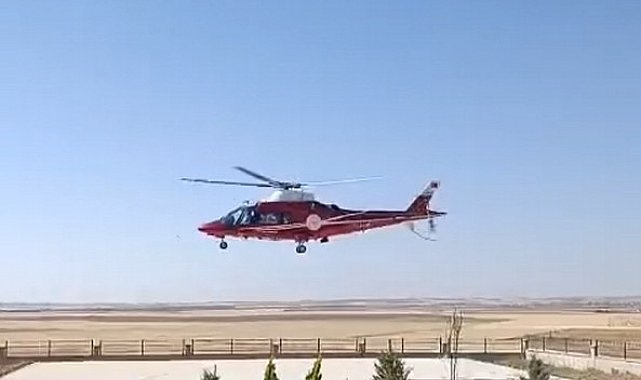 Yenidoğan bebeğe ambulans helikopter