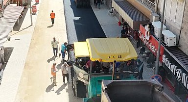 Yenipazar'da sıcak asfalt çalışmaları hız kesmiyor