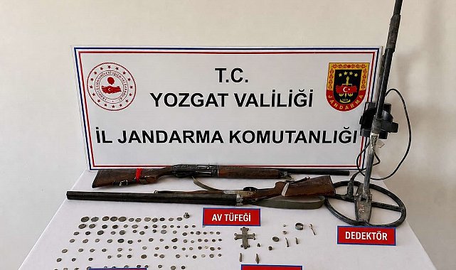 Yozgat'ta tarihi eser nitelikli objeler ele geçirildi