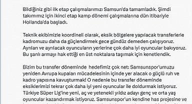 Yüksel Yıldırım: "Ayrılan oyuncuların yerine çok daha iyilerine bakıyoruz"