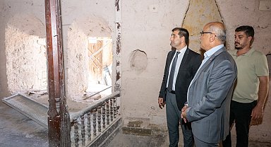 6 Şubat'ta hasar gören tarihi konak yeniden ayağa kaldırılıyor