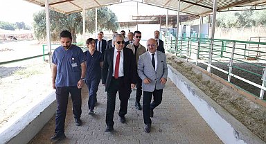 ADÜ Rektörü Kent, Ziraat Fakültesi'nde incelemelerde bulundu