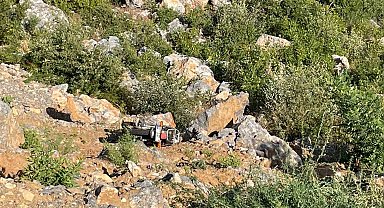 Alanya'da motosiklet uçuruma yuvarlandı: 1 ölü, 1 yaralı