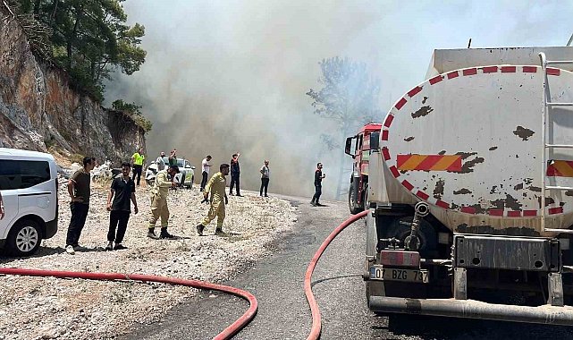 Alanya'da orman yangını