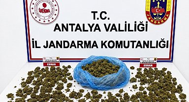 Alanya'da uyuşturucu operasyonunda 745 gram esrar ele geçirildi