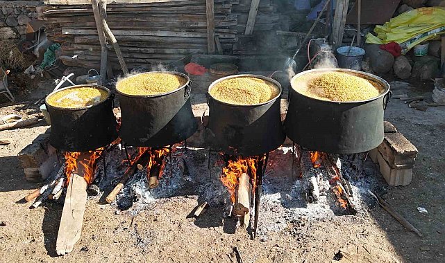 Anadolu sofralarının vazgeçilmezi bulgur için kazanlar kaynamaya başladı