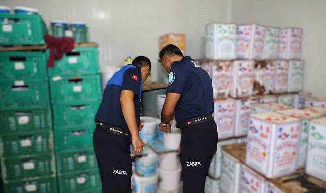 Antalya'da 15 ton tarihi geçmiş süt ürününe el konuldu