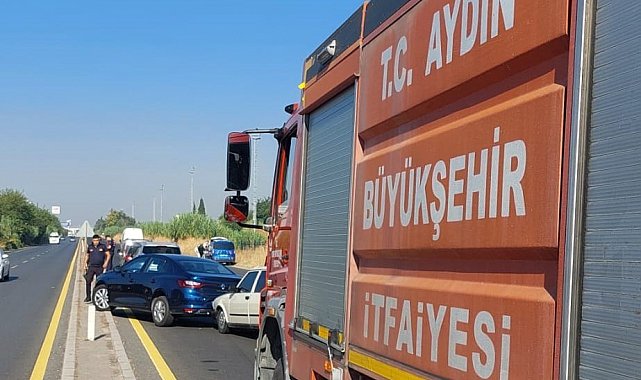 Aydın'da 8 araçlı zincirleme trafik kazası