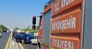 Aydın'da 8 araçlı zincirleme trafik kazası