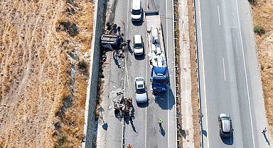 Aydın'da traktör tırla çarpıştı: 1 ölü, 2 yaralı