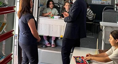 Aydıntepe'de Gezici Kütüphane çocuklarla buluştu