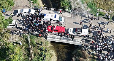 Bafra'da sulama kanalına düşen otomobilde kaybolan gençten acı haber