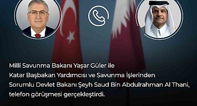 Bakan Güler, Katarlı mevkidaşı Al Thani ile görüştü