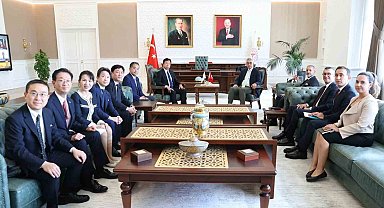 Bakan Memişoğlu, Japonya Temsilciler Meclisi Üyesi Ogushi ile bir araya geldi