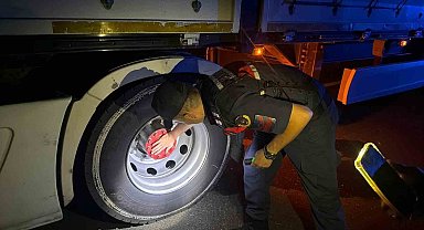 Balatası ısınına tır ekipleri harekete geçirdi
