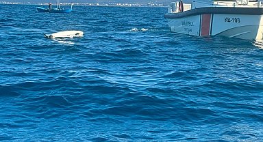 Balık tutmak için açıldıkları denizde dron buldular