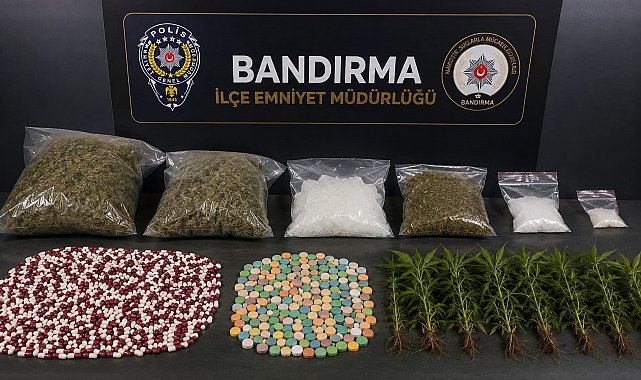 Bandırma'da 8 ayda 21 kilodan fazla uyuşturucu ele geçirildi