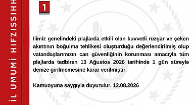 Bartın'da denize girmek yasaklandı